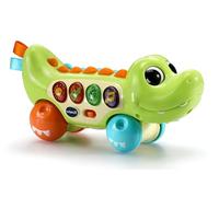VTech Baby Squishy Spikes Alligator, Push Along Baby Toy with 4 Interactive Buttons, Lights, Sounds, Colours & Songs, Sensory Toy with Textures, Gift for Babies 6, 9, 12, 18 months +, English version