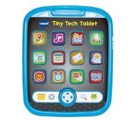 VTech Baby Tiny Tech Tablet, English | Bilingual English-French tablet with 12 light-up apps, phrases, music and sounds about maps and more. Ages 9-36 months
