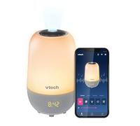 VTech BC8314 V-Hush Pro 2 Bluetooth Sleep Training Soother Speaker, One Touch Night Light Offers Over 250 Color Choices, 100 Stories, 100 Classical Songs, 10 Lullabies and 10 Natural Sounds.