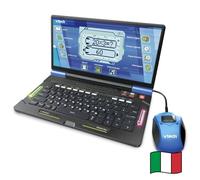 VTech Bit Smart Genius Plus Black, Interactive Computer for Children, Computer with Mouse, 164 Activities, Bilingual Teaching Computer Italian and English, QWERTY Keyboard, Batteries in