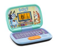 VTech Bluey Game Time Laptop, Interactive Learning Laptop with Pre-School Content, Official Bluey Character Toy for Kids, Letters, Numbers, Music,