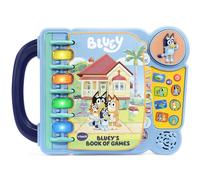 VTech Bluey’s Book of Games, Official Bluey Book, Interactive Childrens Book, Educational Activity Toy with 4 Learning Modes, Gift for Kids Ages 3, 4, 5, 6 Years, English Version