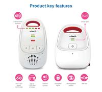 V-Tech Audio Baby Monitor in White V-Tech White