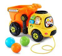 VTech Brand Drop and Go Dump Truck - Cartoon Theme for Kid, Aids in Hand-Eye Coordination & Motor Skill Development - Online Exclusive, 1.3 pounds