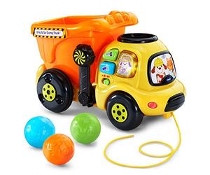 VTech Brand Drop and Go Dump Truck - Cartoon Theme for Kid, Aids in Hand-Eye Coordination & Motor Skill Development - Online Exclusive, 1.3 pounds