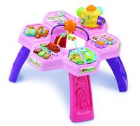VTech Baby Busy Bee Activity Table Pink, Interactive Play, Songs and Melodies, Develops Motor Skills, Sensory Development, Cause and Effect, Suitable for Ages 6, 9, 12 Months Plus, English Version