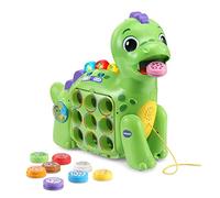 VTech Chomp-along Dino, Musical Toddler Toy, Teaches Numbers, Colours & Food, Interactive Dinosaur Toy for 2, 3, 4+ Year Olds, English Version