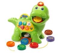 VTech Chomp and Count Dino, Green - Learn Colors, Shapes & Numbers - Interactive Dino Toy (Code 80-157700)
