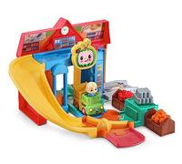 CoComelon Toot-Toot Drivers Cart Racers Grocery Store Track Set, Vehicle Playset for Kids, Lights, Songs from Official CoComelon, Includes JJ's Race