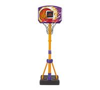 Counting Hoops Basketball Stand, Adjustable Basketball Stand with Electronic Backboard & LED Screen, 3 Games, Sound Effects & Light Show, Toddler Toy