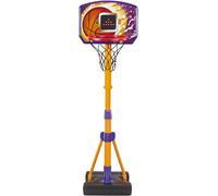 VTech Counting Hoops Basketball Stand, Adjustable Basketball Hoop & Stand with Electronic Backboard & LED Screen, 3 Games, Sound Effects & Light Show, Toddler Toy for 3, 4, 5+ Years, English Version