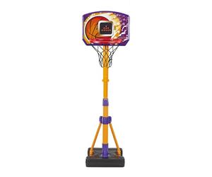 Vtech Counting Hoops Basketball Stand, English | Height-adjustable basketball stand with ball, electronic screen, hoop, net and 3 interactive games. Ages 3+