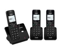 Vtech CS2002 Cordless Phone - Triple Handsets Clear