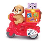 VTech Dash 'n' Deliver Scooter, Teaches Colours, Animals, Numbers, Songs & Melodies, Interactive Buttons for Role-Play Fun, Gift for Ages 12, 18, 24 Months+, English Version