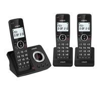 VTech ES2052 DECT Cordless Phone with Answering Machine,Call Block,Easy-to-Read Backlit Display,Landline Phone with 18 Hours Talk-time,Volume Booster,Handsfree Speakerphone,Speed Dial,Trio Handset