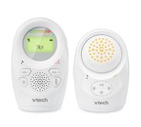 VTech DM1212 Digital Audio Baby Monitor - DECT Technology, Intercom Function, Noise Level Display, Temperature Sensor, Starry Sky Night Light & More - With Parent and Baby Unit