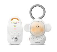 VTech DM1411 Audio Baby Monitor & Portable Soother Dual-Unit Rechargeable Battery, Long Range, Soft-Glow Night Light, Soothing Sounds & Lullabies, Digital Wireless Transmission, Sound Indicator