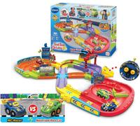 Vtech Drivers Super Circuit Interactive Rc Raceway Set - Motorized Toy Track & 2 Cars, English Version