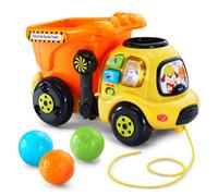 VTech Brand Drop and Go Dump Truck - Cartoon Theme for Kid, Aids in Hand-Eye Coordination & Motor Skill Development - Online Exclusive, 1.3 pounds