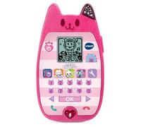 VTech Gabby's Dollhouse A Meow-Zing Phone, Official Gabby's Dollhouse Toy, Interactive Role Play Phone, Toy Phone with Voice Activation, Ringtones & Games, Gift for Ages 3, 4+ Years, English Version