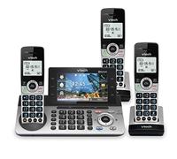 VTech IS8251-3 Business Grade 3-Handset Cordless Phone for Home Office, 5" Color Display, Programmable Short Cut Keys, Smart Call Blocking, Answering System,Bluetooth Connect to Cell,Expandable to 5HS