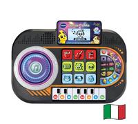VTech Junior DJ Mix, Kids DJ Console, Recording Button, DJ Mix for Kids with Piano Keys, LCD Screen and Plate with Luminous Disc, Italian Language, Batteries Included, 3-7 Years