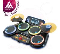 VTech Kidi DJ Drums Light-Up Electronic Drum Kit For Kids│Bluetooth│25+ Songs