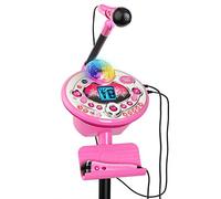VTech Kidi Star Karaoke System 2 Mics with Mic Stand & AC Adapter, Pink