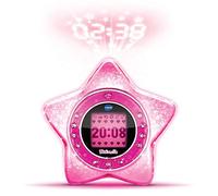 VTech - KidiMagic StarLight Rose - Interactive Child Alarm Clock, Radio Alarm Clock with Speaker and Animated Ceiling Projection - 6/12 years old - French version