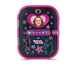 VTech - KidiSecrets Selfie Music Black, 7 in 1 Electronic Diary with Face Recognition, Camera and Video, Educational Games, Gift for Children from 6 to 12 Years - English Content