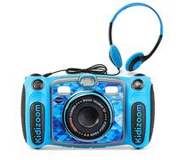 VTech Kidizoom Duo 5.0 Deluxe Digital Selfie Camera MP3 Player Headphones, Blue