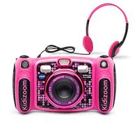 VTech Kidizoom Duo 5.0 Deluxe Digital Selfie Camera with MP3 Player & Headphones, Pink