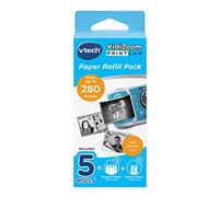 VTech KidiZoom PrintCam Paper | Refill pack with 2 sticker rolls and 3 paper rolls for printing, colouring and displaying creations. Ages 5+