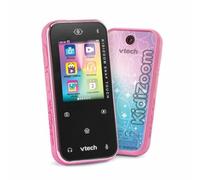 VTech - KidiZoom Snap Touch Pink, Portable Digital Camera, Selfie, Video, Colour Touch Screen, MP3 Player, Bluetooth, Gift for Children and Teens aged 6 to 13 - English Content
