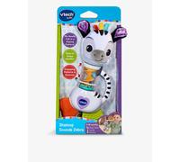 VTech Baby Shaking Sounds Zebra, Rainmaker Toy, Rattle Toy with Bright Colours, Patterns and Textures for Sensory Play, Gift for Babies 3, 6, 9, 12 months +, English version