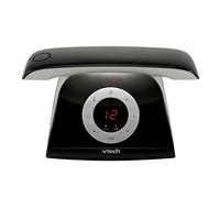 VTech LS1350 Retro Design Cordless DECT Cordless Phone with Digital Answering Machine, Call Block, Hands-Free and Redial Function, Backlit Display and Keyboard