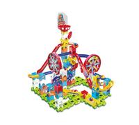 Vtech Marble Rush Adventure Park Challenge, English | Marble run with 96 pieces and 10 marbles, 2 electronic Ferris wheels, catapult, slow-motion track and build guide. Ages 4+