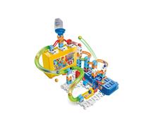VTech Marble Rush Build and Store Box Set, Construction Set for Kids, 5 Marbles and 62 Building Pieces, Marble Run with Launcher, Building Toy, Track