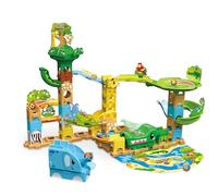 VTech Marble Rush Safari Slides, Construction Set for Kids, 58 Building Pieces & 6 Marbles, Includes 3 Animal Friends, Suitable for Ages 3, 4, 5+ Years, English Version
