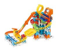 VTech Marble Rush Speedway, Construction Toys for Kids with 5 Marbles and 70 Building Pieces, Electronic Marble Run, Colour-Coded Building Toy, 4 Years +, English Version