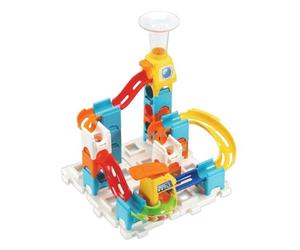 VTech Marble Rush Starter Set, Construction Toys for Kids with 3 Marbles and 30 Building Pieces, Track Set for Boys and Girls, Colour-Coded Building Toy for Children Aged 4 Years +, English Version