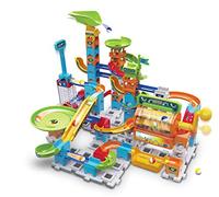 Vtech Marble Rush - Super Action Set L100 E - Interactive Marble Run Set with Light and Sound, Exciting Track Elements, Assembly Options and Guides - For Children Aged 4-12 Years