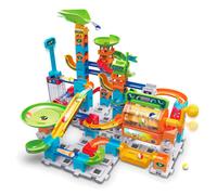 Vtech Marble Rush - Super Action Set L100 E - Interactive Marble Run Set with Light and Sound, Exciting Track Elements, Assembly Options and Guides - For Children Aged 4-12 Years
