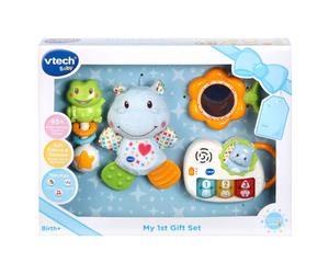 VTech My First Gift Set New Baby Gifts | Newborn Baby Toys Including Hippo Animal Plush, Baby Teether, Baby Rattle & Baby Musical Toy | Baby Toys 0,