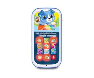 VTech My First Phone - Magic Blue Messages, Interactive Phone for Kids, Learn the Numbers and the Alphabet, Baby Game with 10 Luminous Buttons, Italian Language, Batteries in