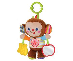 Vtech NOE P'tit Activity Monkey Baby Toy, 80-513405, Multi-Colour, French Version