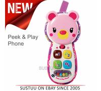 VTech Peek & Play Phone For Baby│Number,Colours & Fun Phrases│Melodies│Pink│3+ M