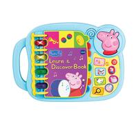 VTech Peppa Pig: Learn & Discover Book, Official Character Educational Learning Toy, Music, Phrases & Voice of Peppa Pig, Learn Letters & Words, Gift