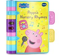 VTech Peppa Pig: Peppa's Nursery Rhymes, Official Peppa Pig Book with Nursery Rhymes, Wipe-Clean Pages, Lights, Songs & Sound Effects, Interactive Toy for Babies 9, 12, 18+ months, English Version