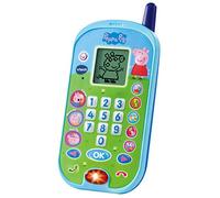 VTech - Peppa Pig Phone Interactive Electronic Mobile Simulates Telephone Call, Voices of All Characters in the Family, Activities and Animations (3480-523122)